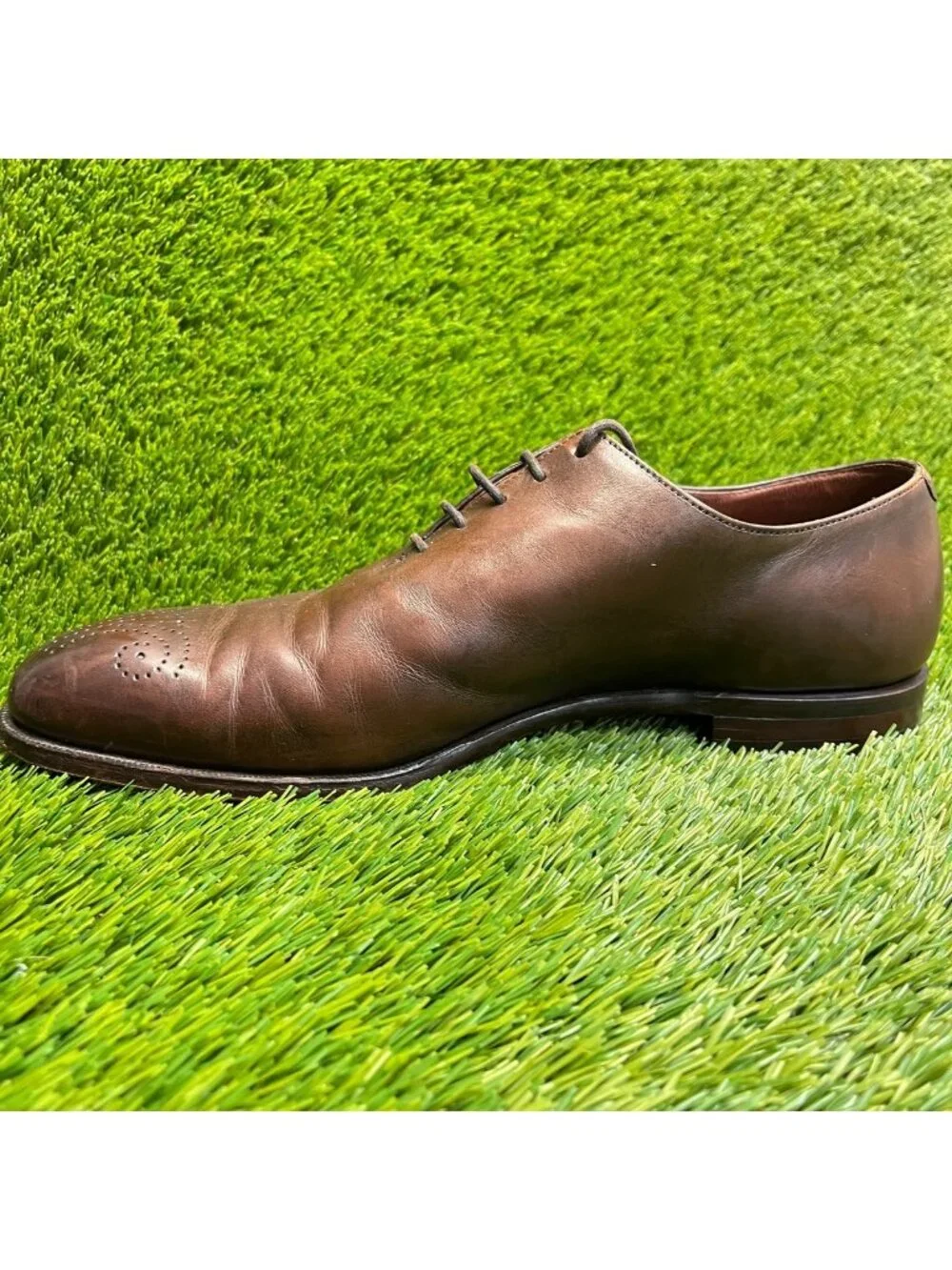 Crockett & Jones Weymouth Mens Size 9.5E Brown Classic Wholecut Oxford Shoes